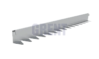 Бордюр стальной GRENT BR L-образный 1200*100, сталь 1.5 мм, нержавеющий Бордюр стальной GRENT BR L-образный 1200*100, сталь 1.5 мм, нержавеющий