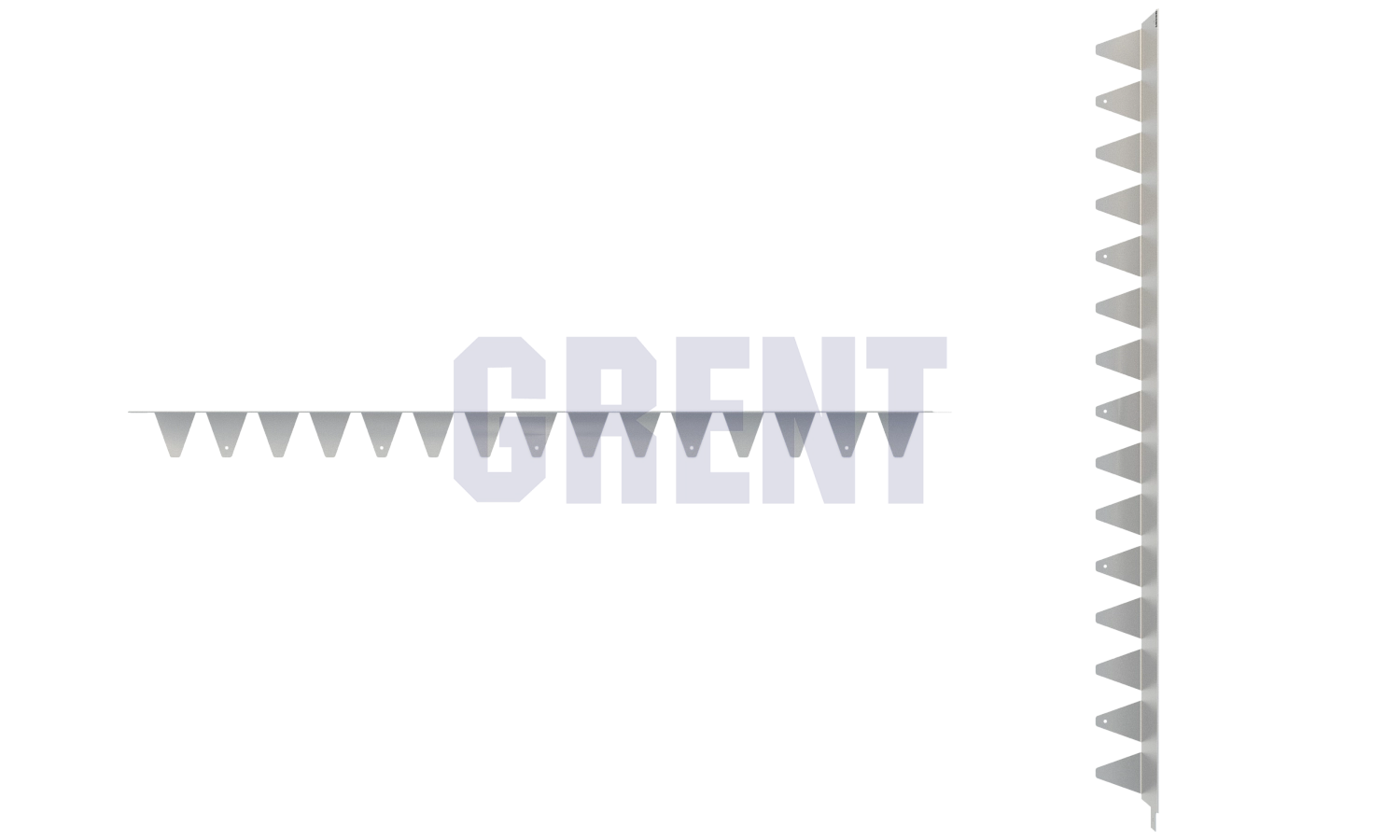 Бордюр стальной GRENT BR L-образный 1200*110, 1,5, нержавеющий