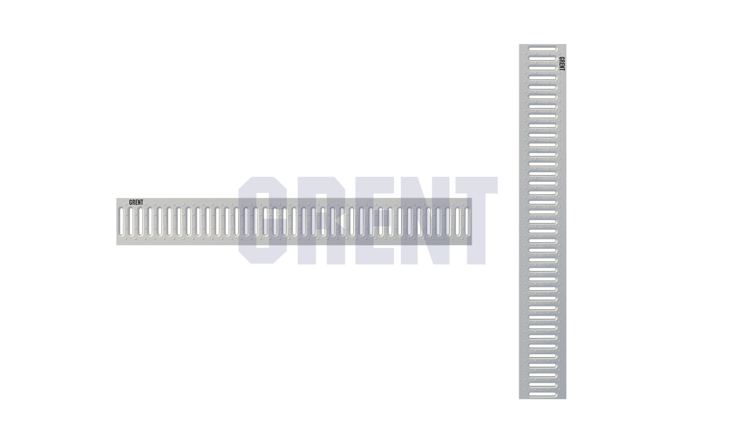 Решетка водоотводная штампованная стальная GRENT PlasT DN100 A15