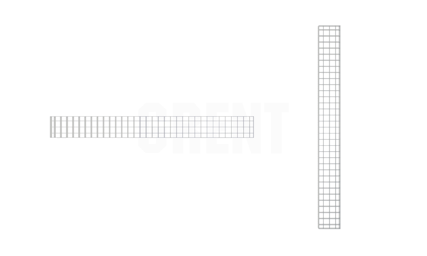Решетка ячеистая из нержавеющей стали GRENT S 100