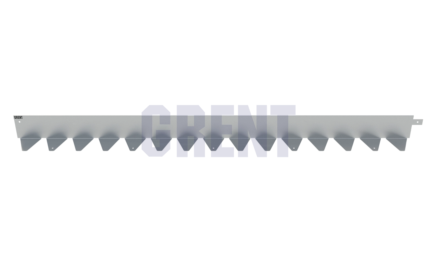 Бордюр стальной GRENT BR L-образный 1200*80, 1,5, нержавеющий