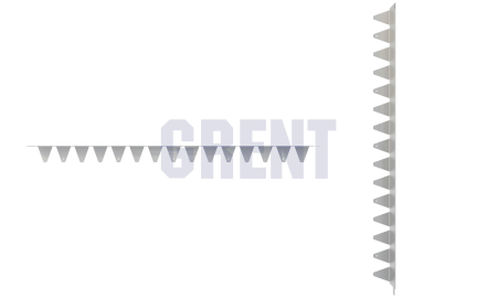 Бордюр стальной GRENT BR L-образный 1200*130, 1,5, нержавеющий