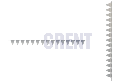 Бордюр стальной GRENT BR L-образный 1200*100, 1,5, оцинкованный