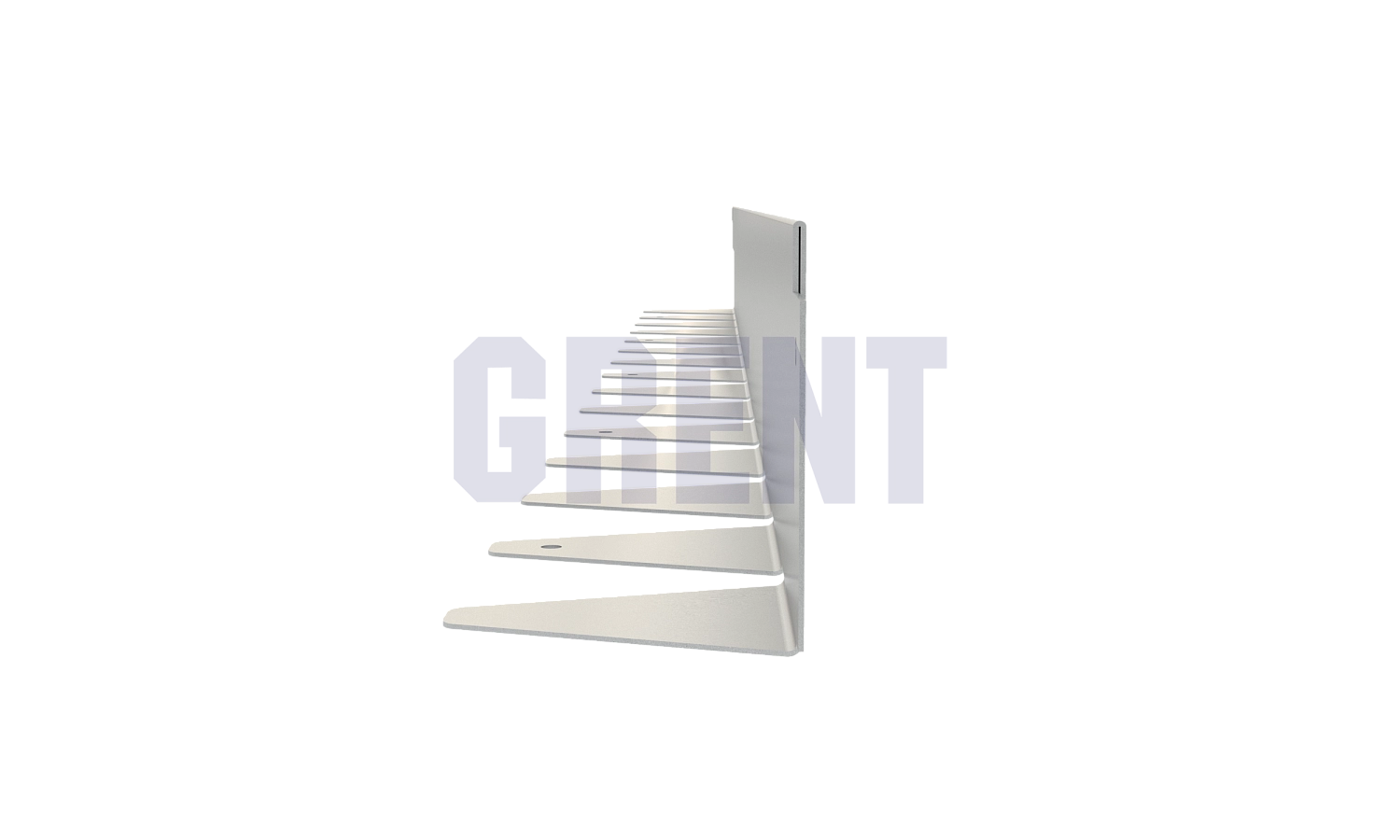 Бордюр стальной GRENT BR L-образный 1200*80, 1,5, нержавеющий