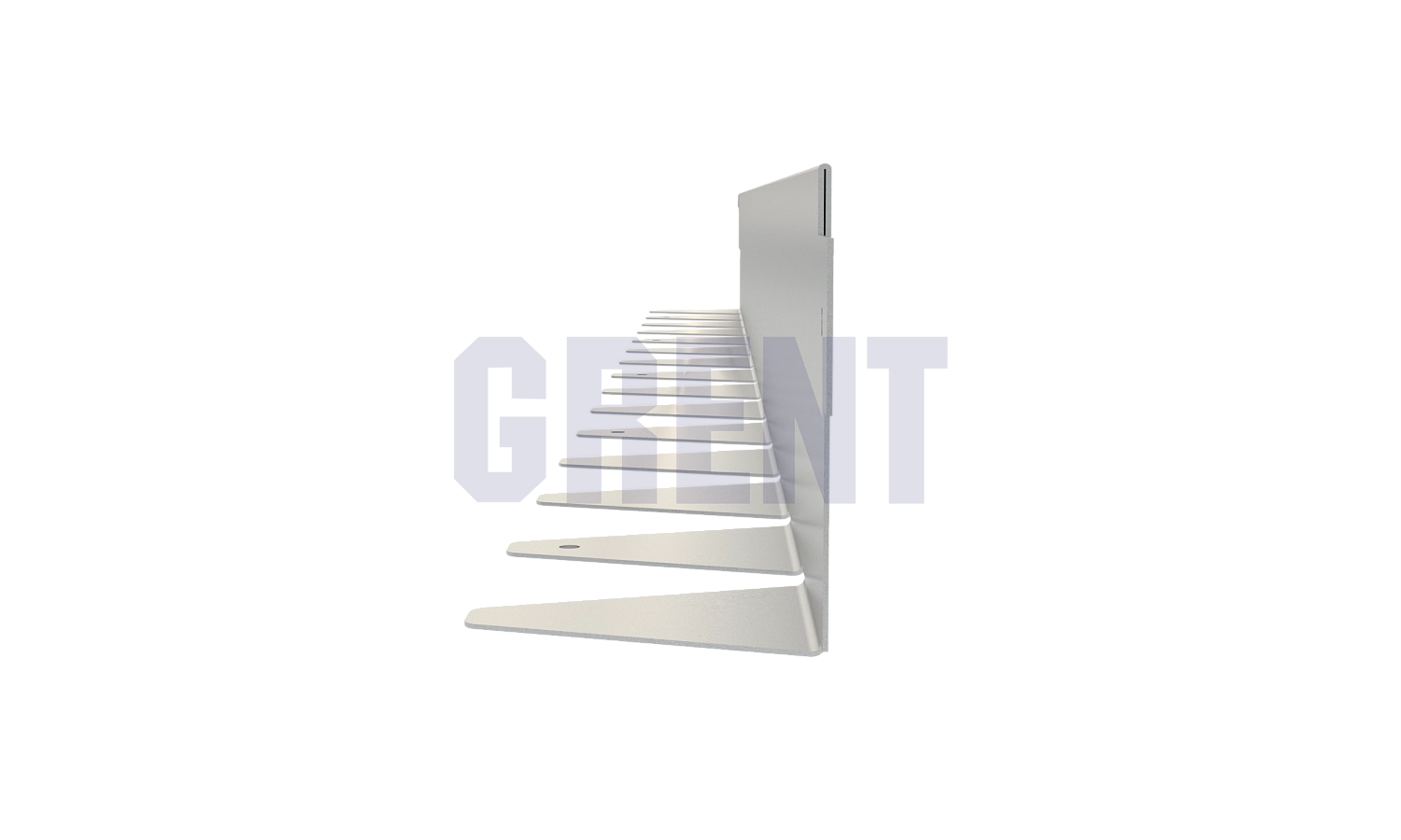 Бордюр стальной GRENT BR L-образный 2400*90, 1,5, оцинкованный