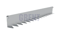 Бордюр стальной GRENT BR L-образный 2400*150, сталь 1.5 мм, нержавеющий Бордюр стальной GRENT BR L-образный 2400*150, сталь 1.5 мм, нержавеющий